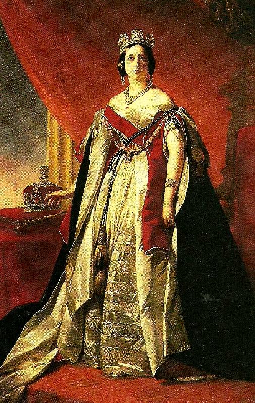 unknow artist en ung och vacker drottning victoria av stora brittranien china oil painting image